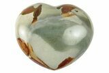 Wide, Polychrome Jasper Heart - Madagascar #254655-1